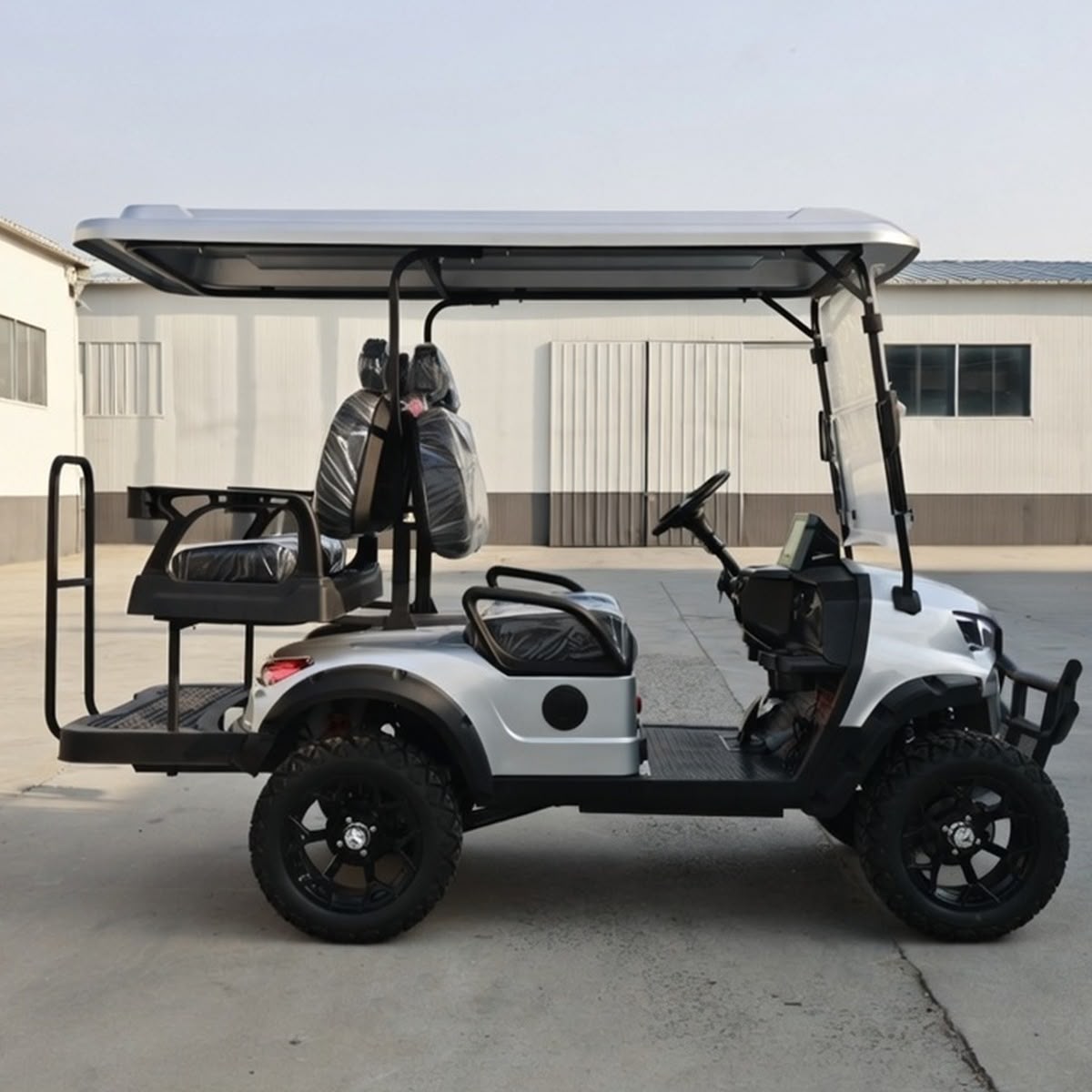 2+2 Seater Golf Cart – Silver
